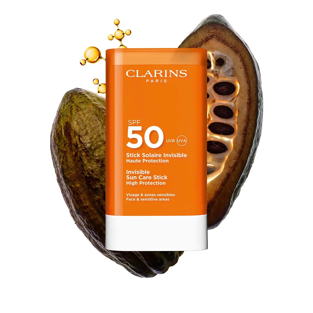 Clarins Invisible Sun Care Stick High Protection SPF50 17g