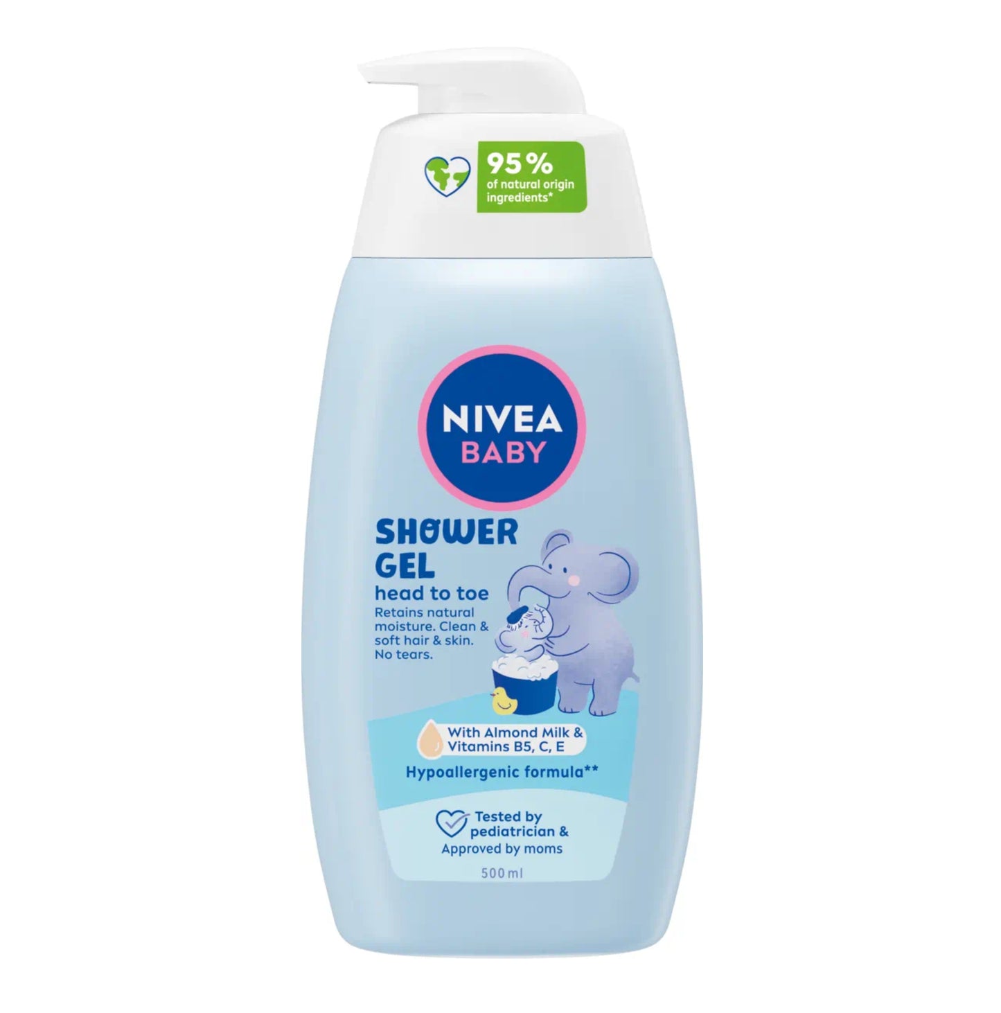 Nivea Baby Shower Gel Head to Toe With Almond Oil & Vitamins B5, C, E