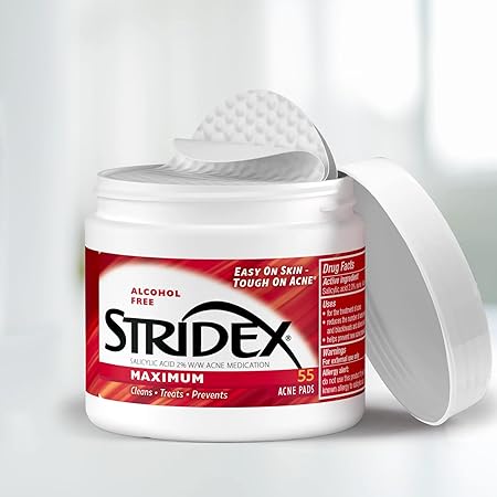 Stridex 55 Soft Touch Pads Maximum Salicylic Acid 2% w/w Acne Medication