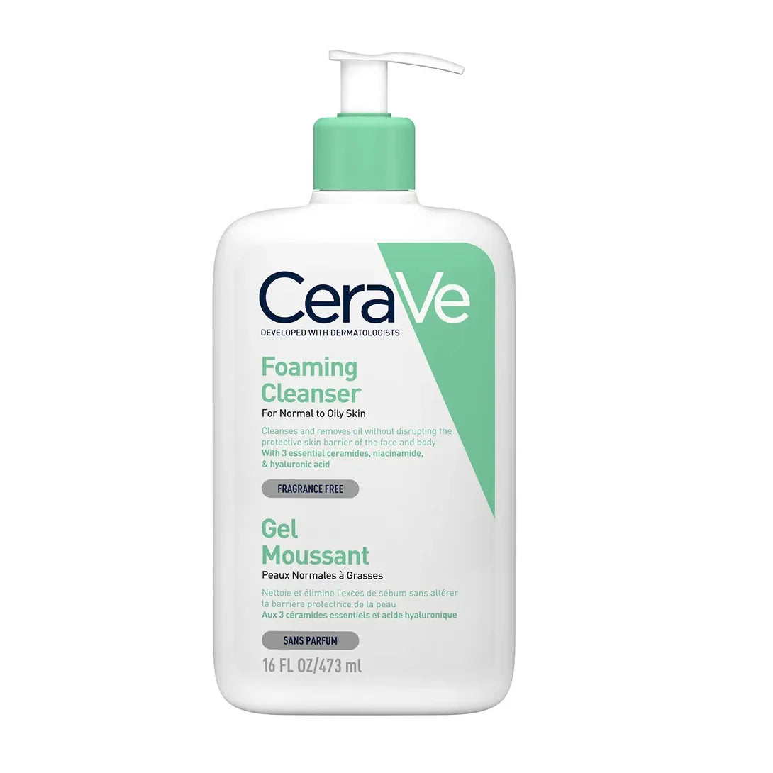 Cerave Foaming Cleanser For Normal To Oily Skin
