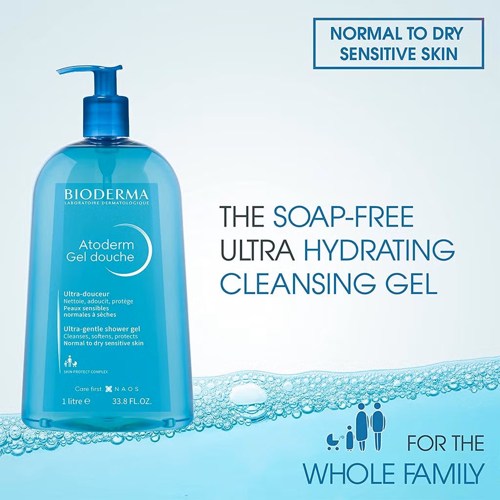 Bioderma Ultra Gentle Shower Gel 1liter