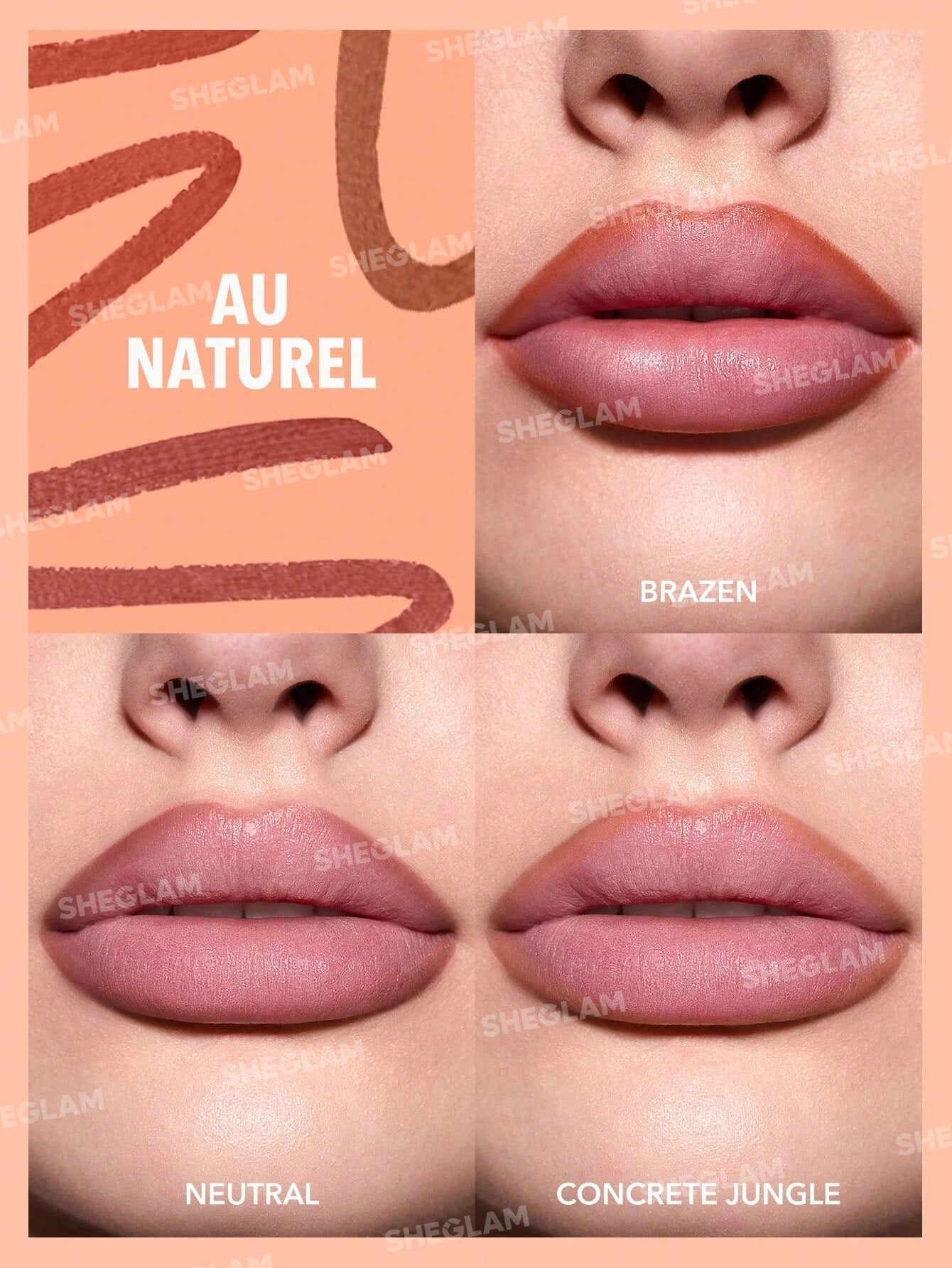 Sheglam So Lippy Lip Liner Set 0.25gx3 Nude