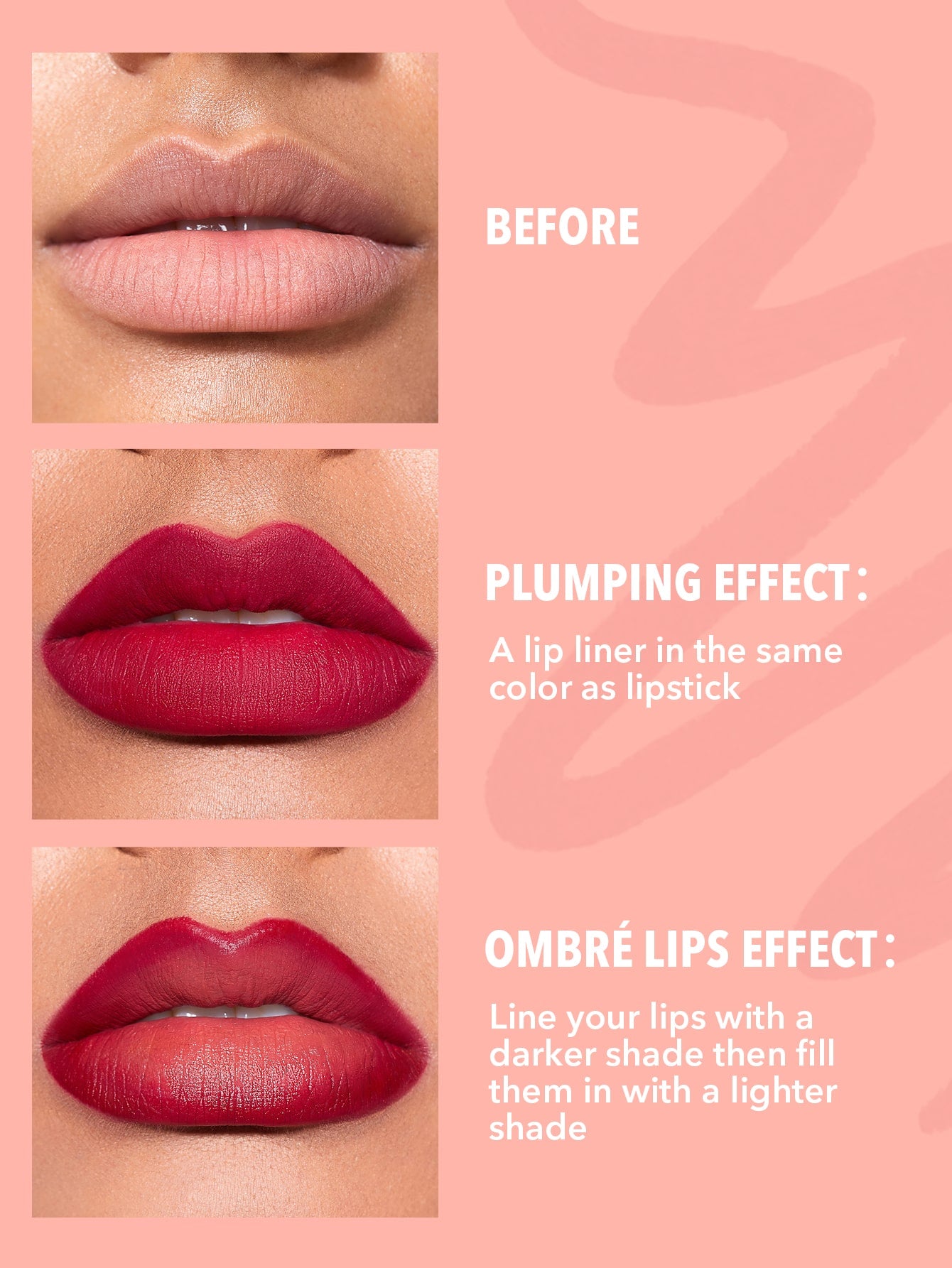 Sheglam So Lippy Lip Liner Set 0.25gx3 Rosy