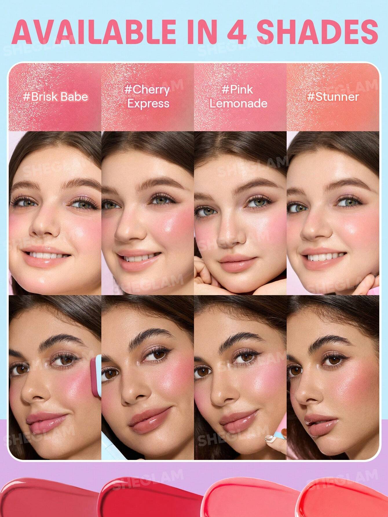 Sheglam Glass Glow Blush Stick 15g