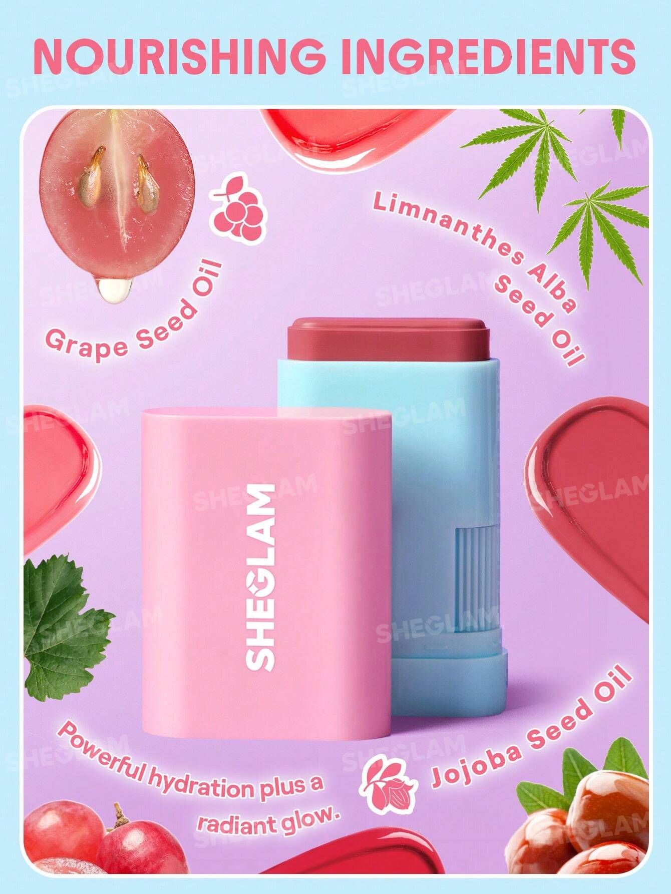 Sheglam Glass Glow Blush Stick 15g