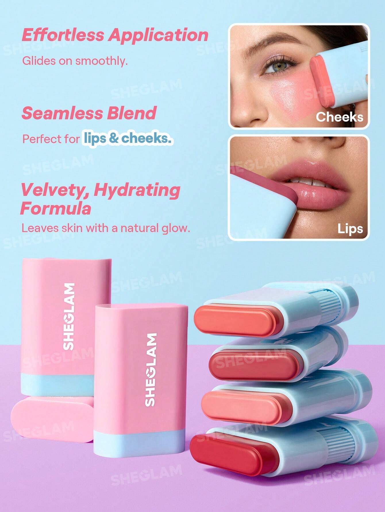 Sheglam Glass Glow Blush Stick 15g
