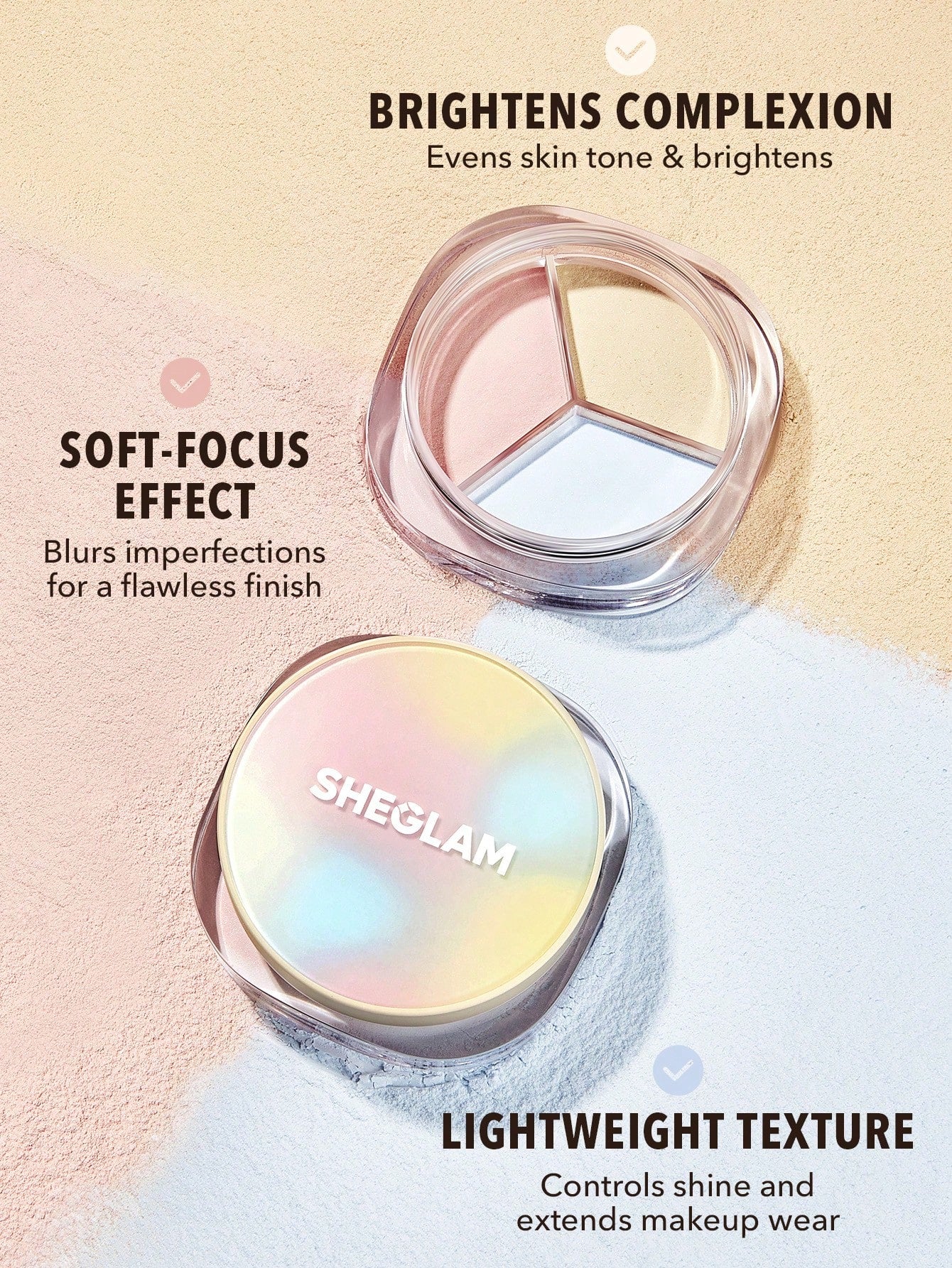 Sheglam Radiance Ring 3in1 Correcting Setting Powder 8g