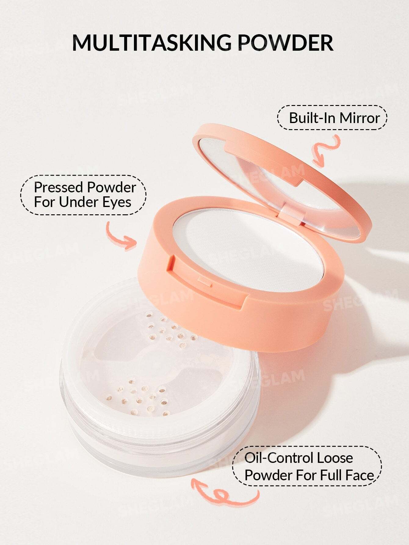 Sheglam Insta-Ready Face&Under Eye Setting Powder Duo - Translucent