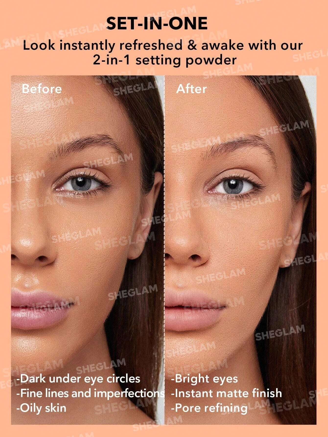 Sheglam Insta-Ready Face&Under Eye Setting Powder Duo - Translucent