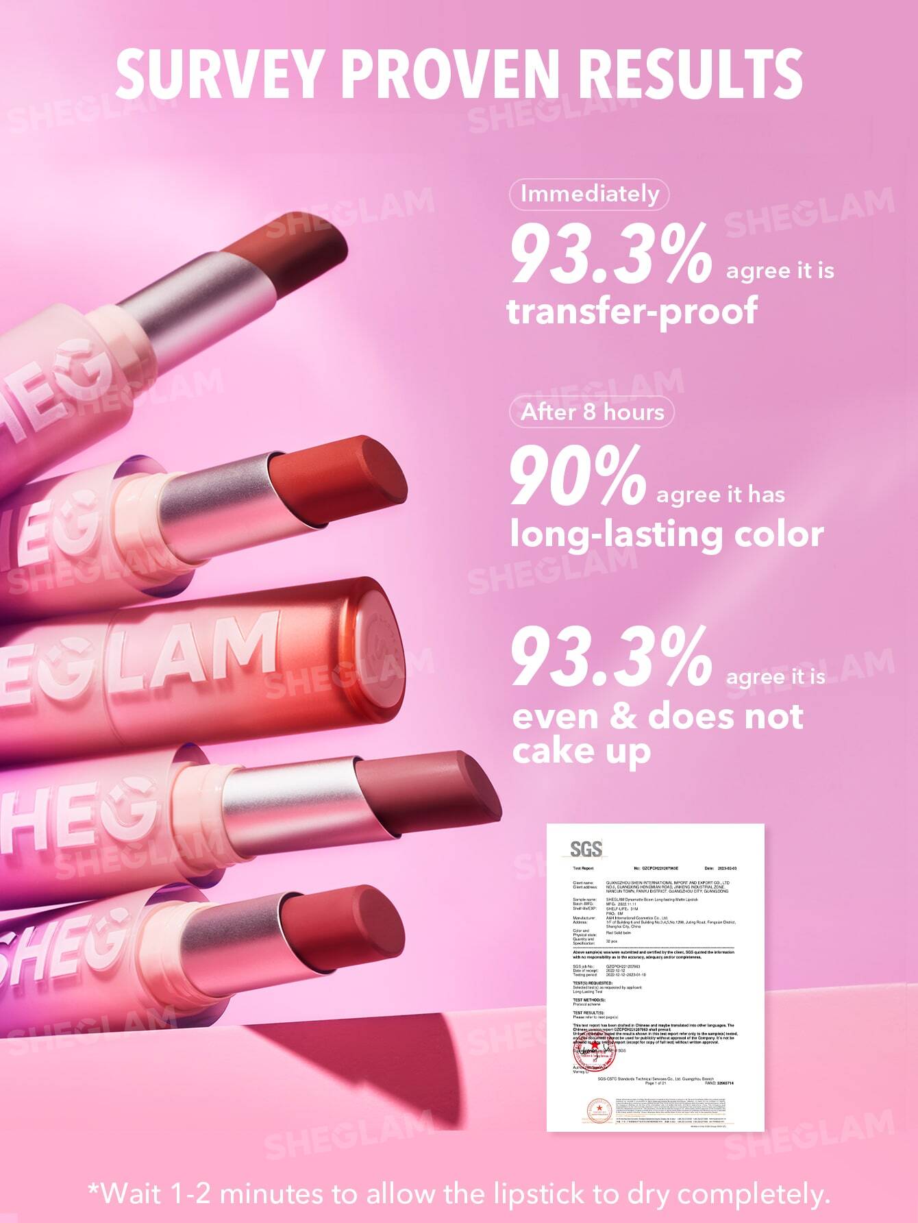Sheglam Dynamatte Boom Long-Lasting Matte Lipstick 2.7g
