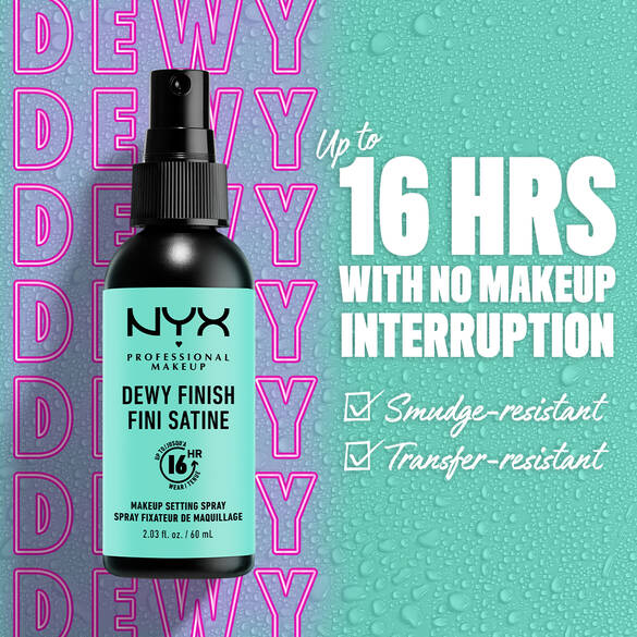 NYX Professional Makeup Dewy Finish Setting Spray 60ml