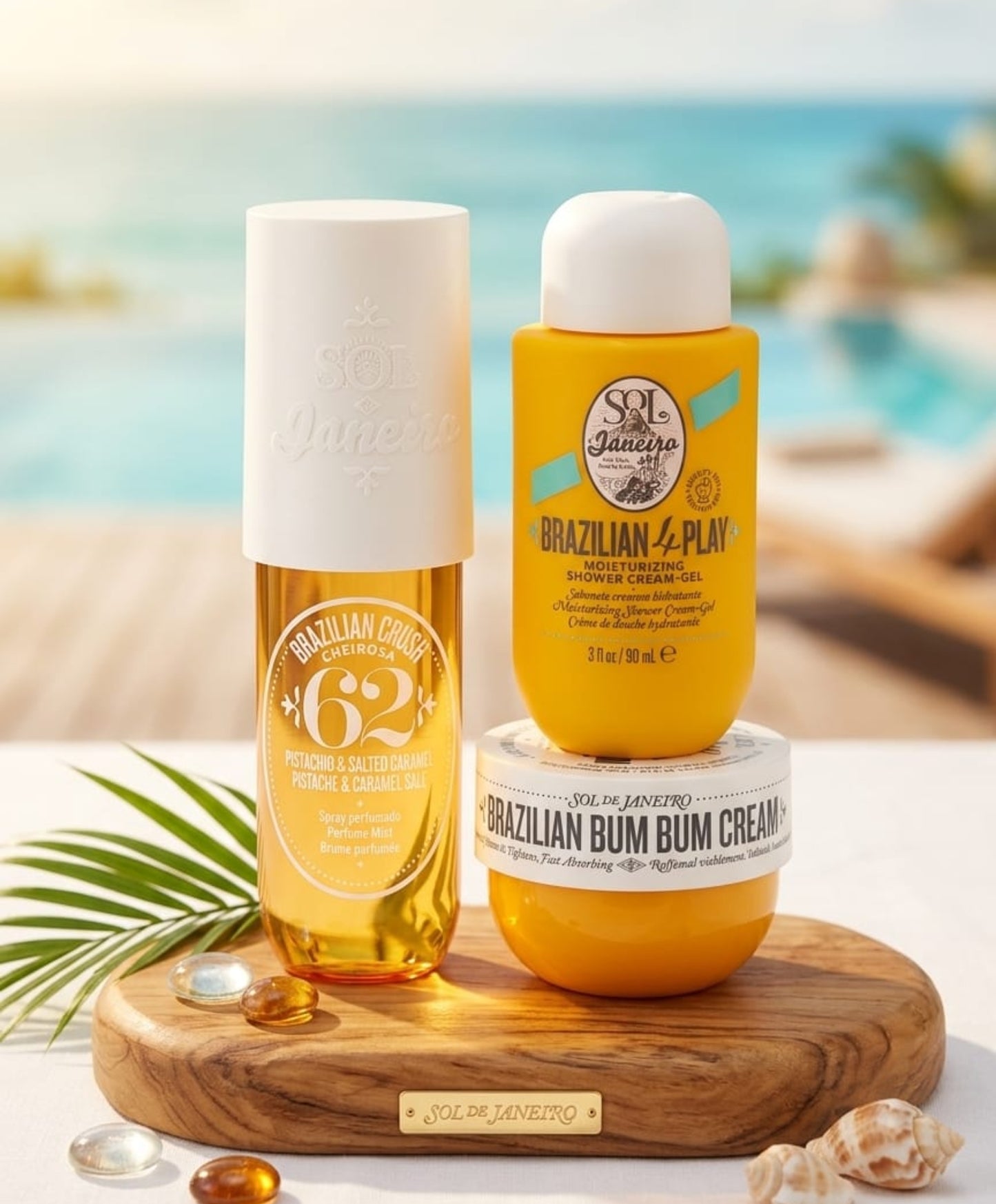 Sol De Janeiro Brazillian Crush Cheirose 62 Gift Set | 90ml Mist+90ml Shower Cream+50ml Bum Bum Cream