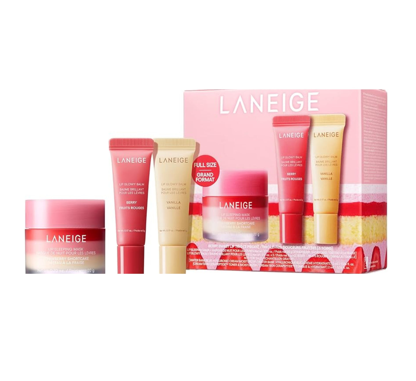 Laneige Berry Sweet Lip Trio Set