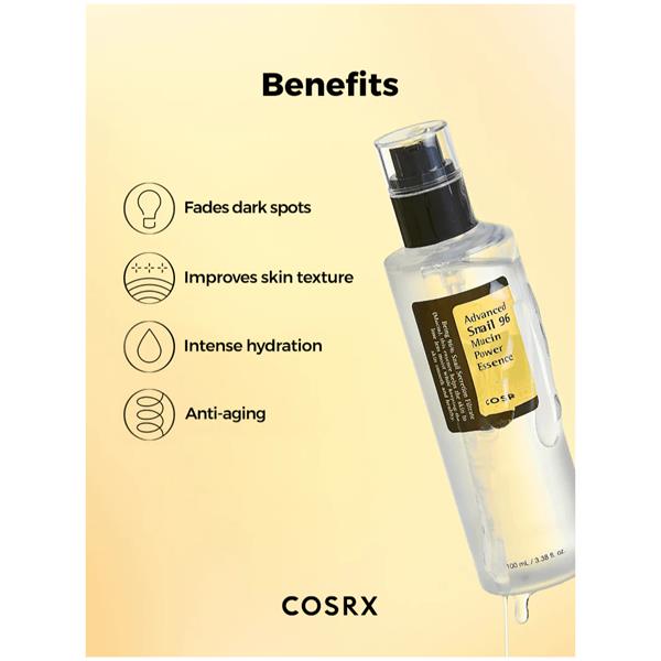 COSRX Advanced Snail 96 Mucin Power Essence 100ml 100% Original Made in Korea