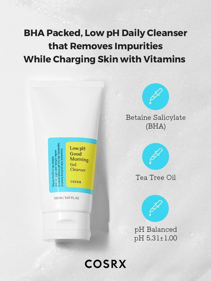 COSRX Low PH Good Morning Gel Cleanser 150ml 100% Original
