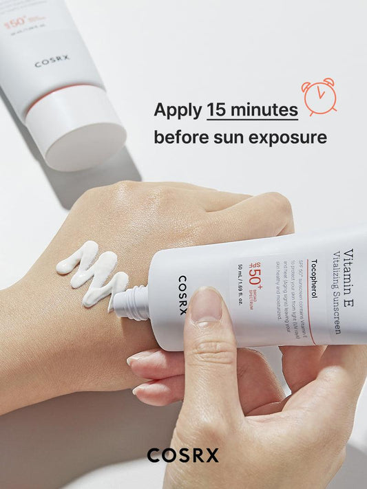 COSRX Vitamin E Vitalizing Sunscreen SPF50 50ml 100% Original Made in Korea