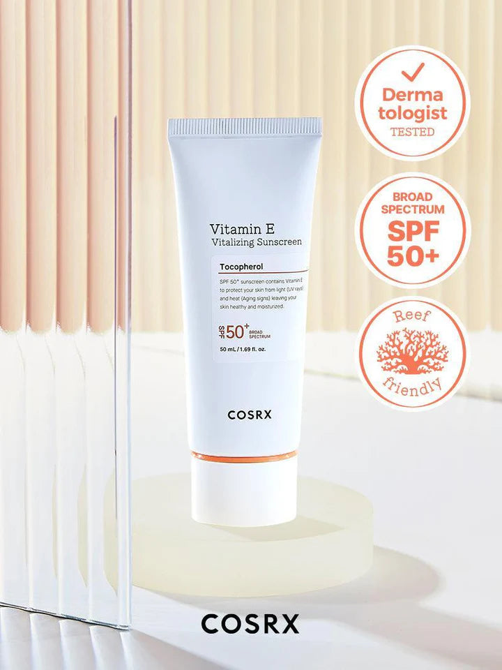 COSRX Vitamin E Vitalizing Sunscreen SPF50 50ml 100% Original Made in Korea