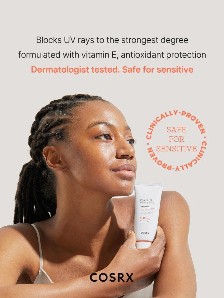 COSRX Vitamin E Vitalizing Sunscreen SPF50 50ml 100% Original Made in Korea