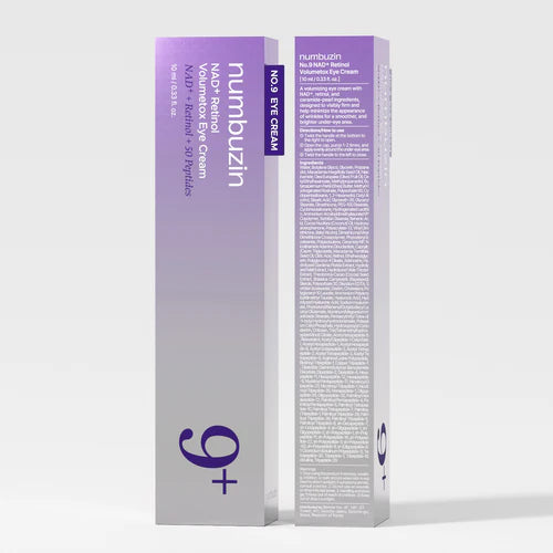 Numbuzin 9+ NMN Retinol Volumetox Eye Cream NMN+Retinal+50 Peptides 10ml