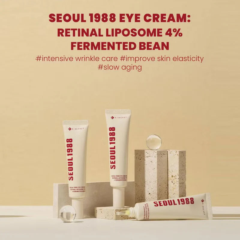 K-Secret Seoul 1988 Eye Cream: Retinal Liposome 4% + Fermented Bean 30ml