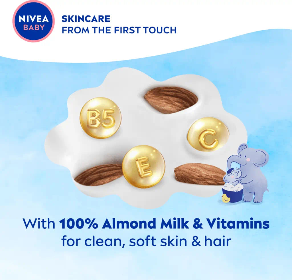 Nivea Baby Shower Gel Head to Toe With Almond Oil & Vitamins B5, C, E