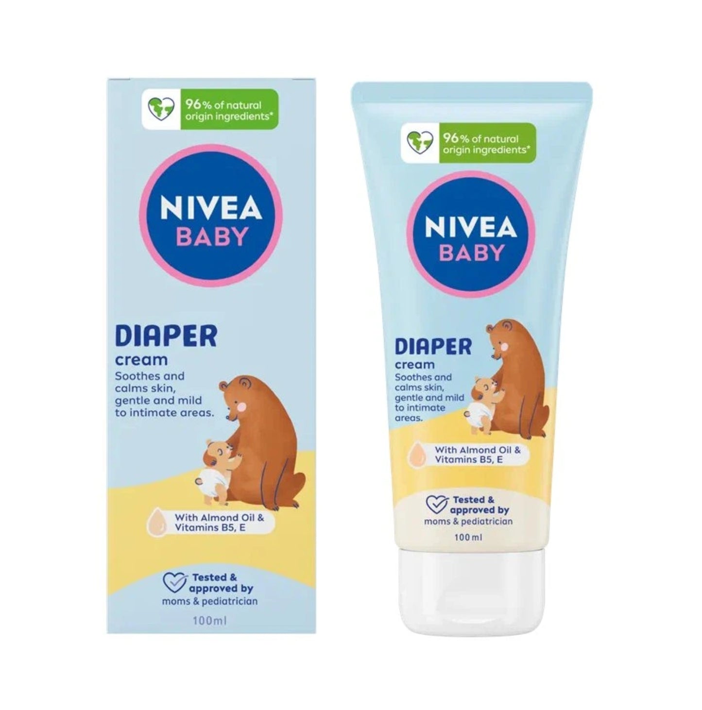 Nivea Baby Diaper Cream 100ml With Almond Oil & Vitamins B5, E