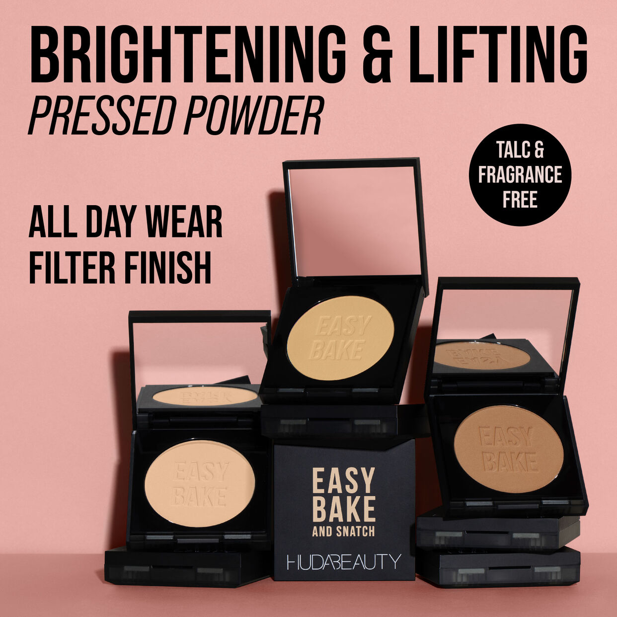 Huda Beauty Easy Bake and Snatch Pressed Brightening and Setting Power 8.5g