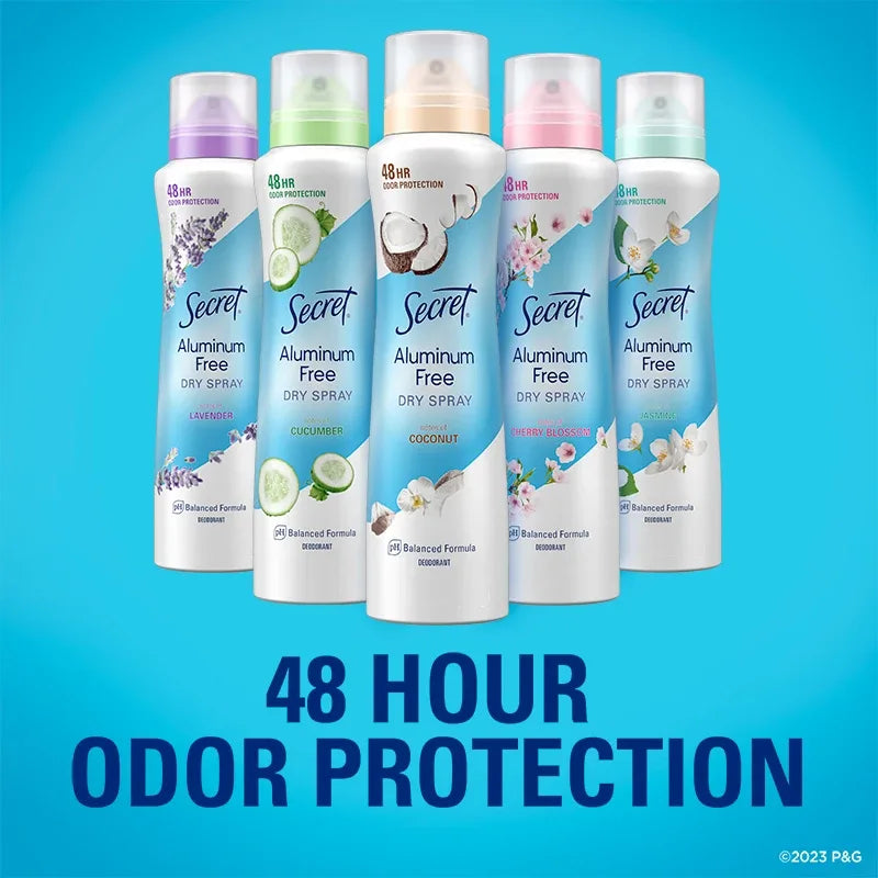 Secret Deodorant Aluminum Free Dry Spray 116g 48HR Protection