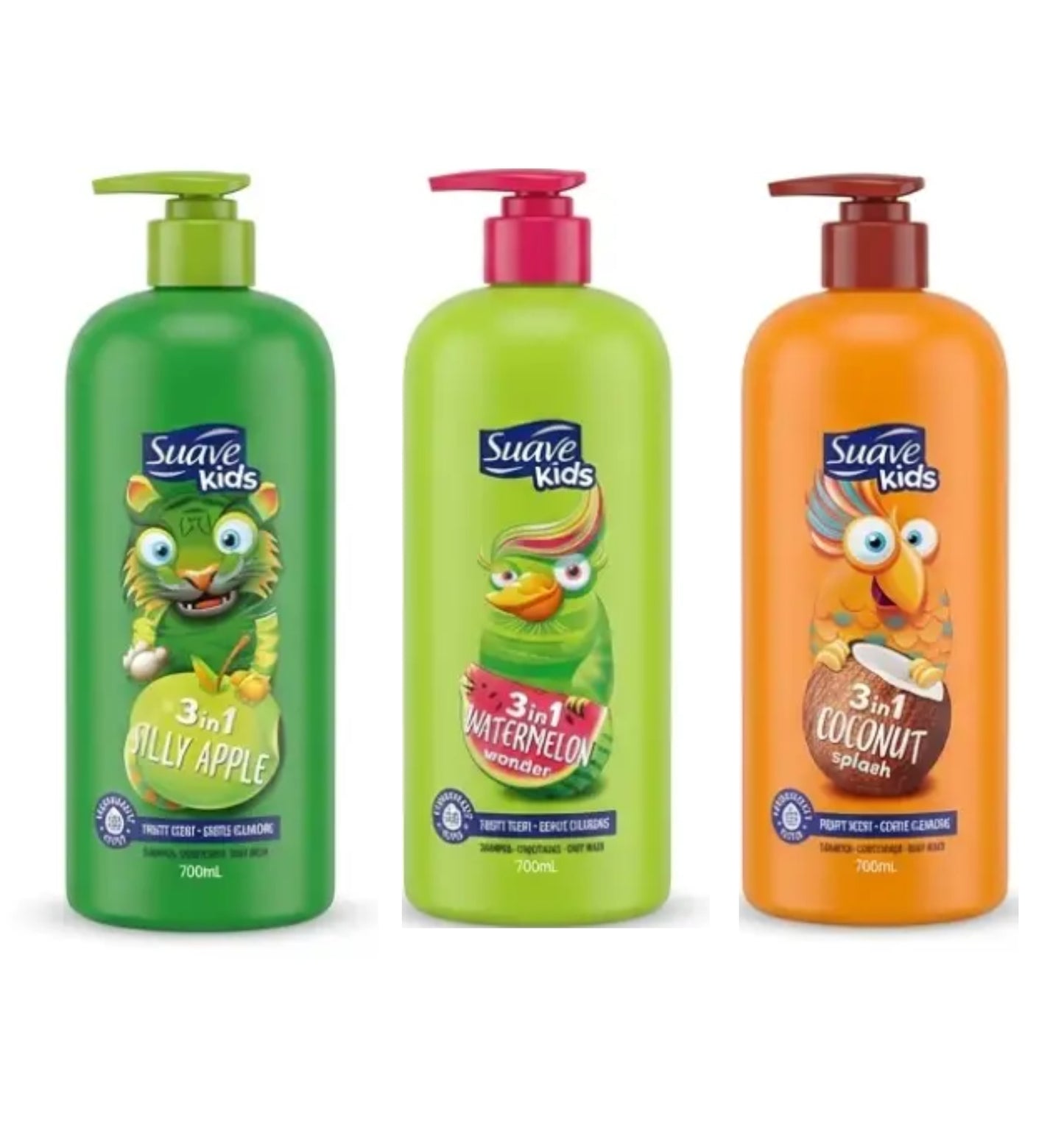 Suave Kids 3in1 Shampoo, Conditioner and Bodywash 700ml