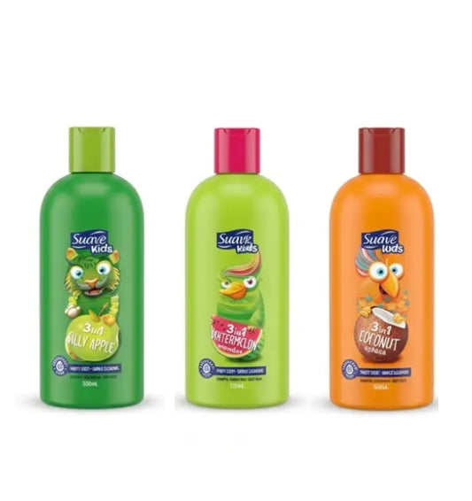Suave Kids 3in1 Shampoo, Conditioner and Body wash 350ml